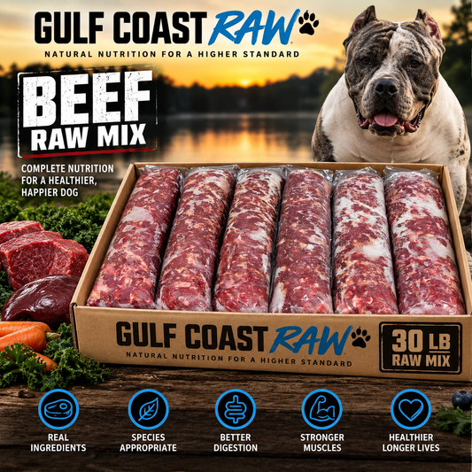 30lb Free Range Beef Raw Mix
